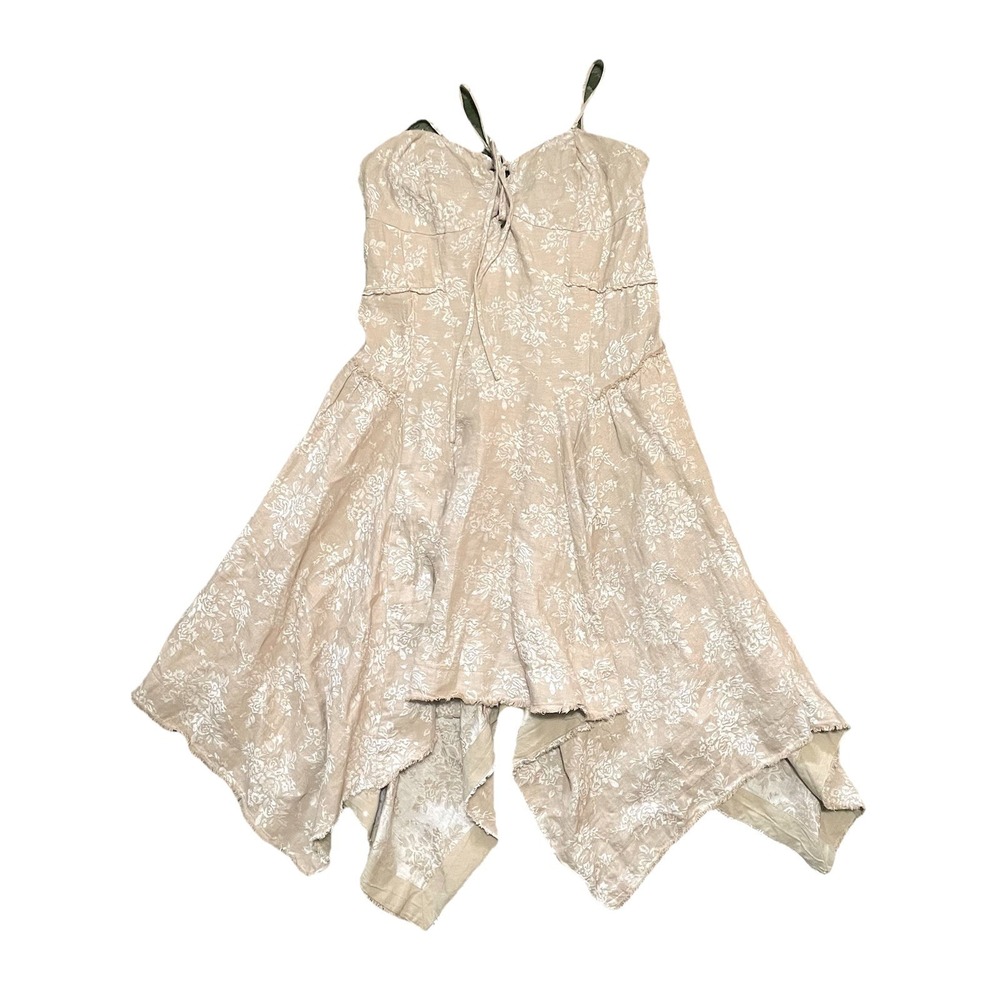 By Anthropologie Corset Seamed Mini Dress Floral Fairy Whimsical Bohemian Size M - Picture 6 of 16